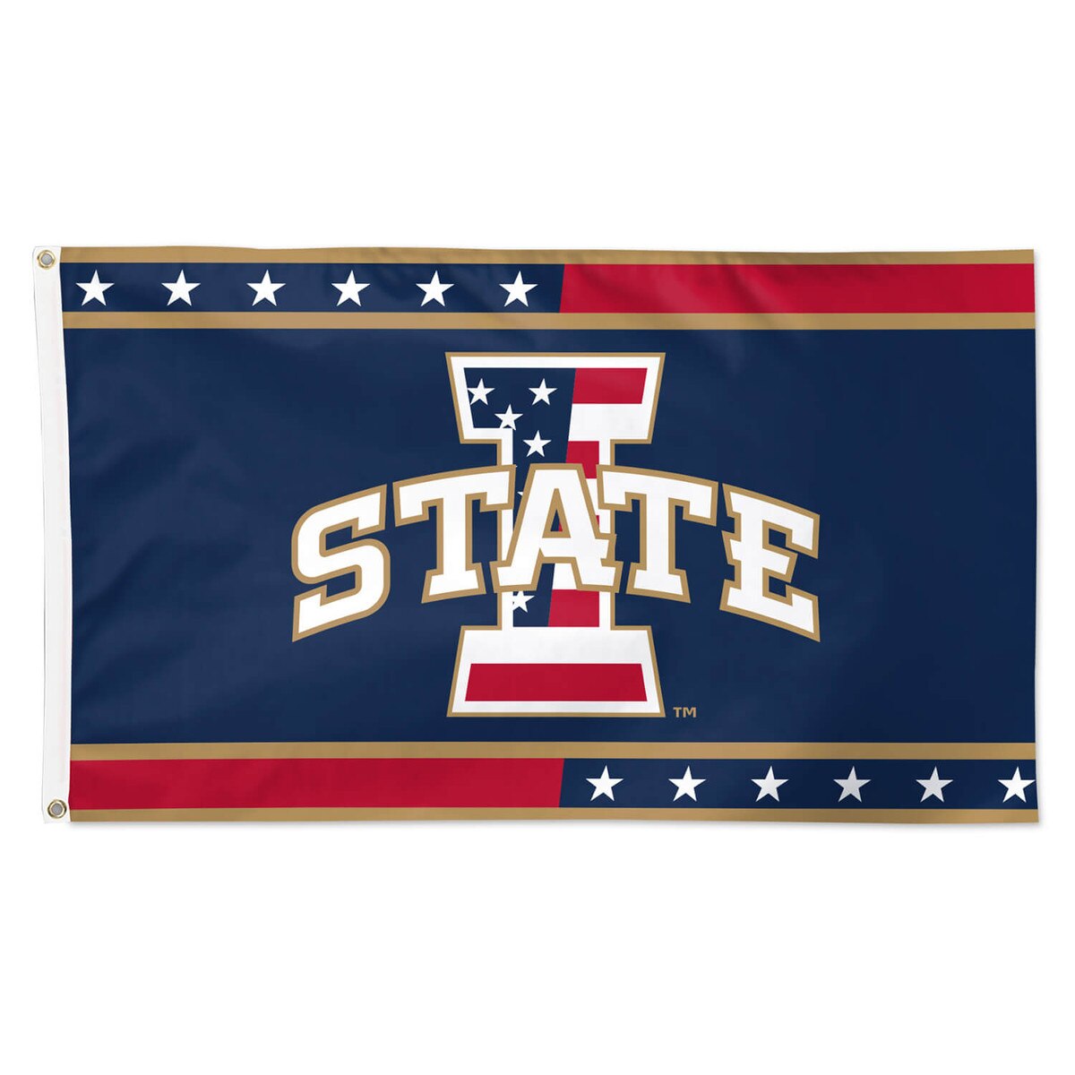 I-State Patriotic Cardinal Flag 3-feet x 5-feet vendor image